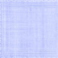thumbnail image 1 of Ahgly Company Machine Washable Indoor Square Abstract Blue Modern Area Rugs, 3' Square, 1 of 4