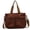 Brown, variant on ibiyuan Travel Tote Bags For Women Large Capacity Zipper Pocket Corduroy Convertible Crossbody Tote Bag for Women, Solid Color Daily Handbag Anniversary Gifts