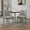 White+Black2, variant on Modern Dining Chairs Set of 2, Upholstered Chenille Armless Chairs with Rubberwood Legs, Curved Back Accent Chairs for Dining Room and Living Room, White and Black2