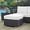 White, variant on Modway Convene Outdoor Patio Fabric Square Ottoman in Espresso White
