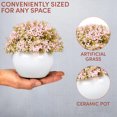 thumbnail image 3 of Mini artificial plants | Modern farmhouse plant Home decor | Small artificial plants, 3 of 5