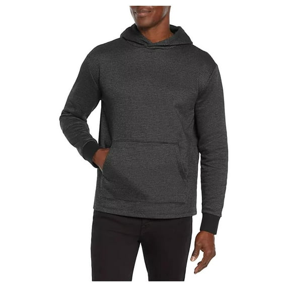 Express Men's Textured Hoodie Size Large in Black