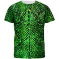 thumbnail image 1 of Halloween Green Snake Snakeskin Costume All Over Mens T Shirt, 1 of 2