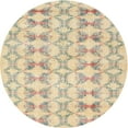 thumbnail image 1 of Ahgly Company Indoor Round Contemporary Golden Blonde Gold Abstract Area Rugs, 3' Round, 1 of 6