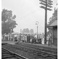 thumbnail image 2 of Maryland Train Station. Npassengers On The Platform At The Train Station In Silver Spring Maryland. Photograph By Jack, 2 of 4