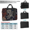 thumbnail image 6 of YFYANG 15.6 inch Universal Laptop Bag Oxford Cloth Laptop Sleeve, Multi-functional Vintage Floral Botanical Graffiti Notebook Computer Messenger Bag Handbag, 6 of 8