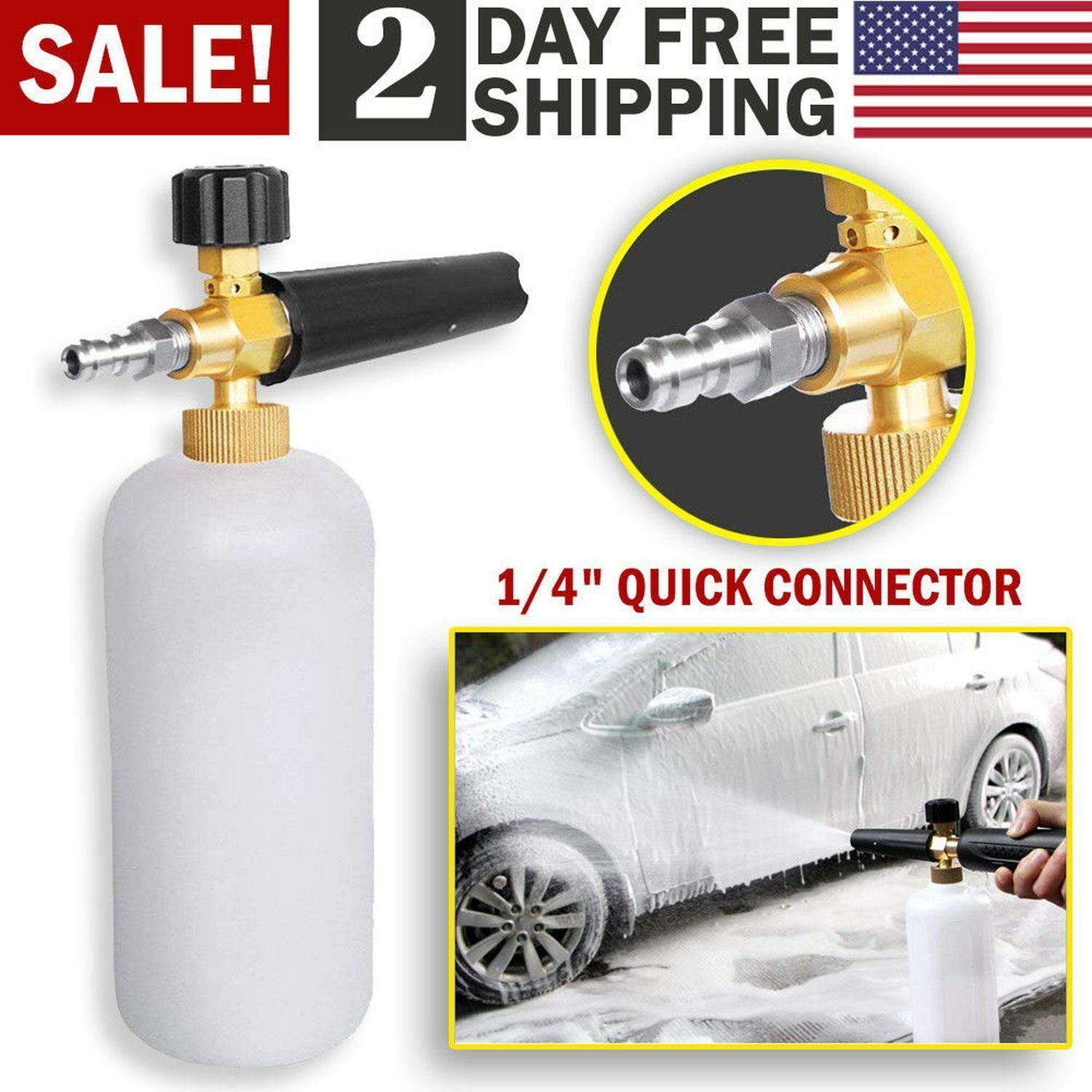 Snow Foam Lance Karcher Sprayer For Car Pressure Washer Cannon 1/4" MY