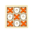 thumbnail image 1 of Juego de ajedrez de madera Tic-Tac-Toe XO - Juguete interactivo de lógica para niños y adultos - Diseño clásico, colores vibrantes, portátil y ligero - Perfecto para reuniones familiares y con amigos, 1 of 5