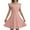 Pink, variant on FAOWME Girls Dress Summer Ruffle Sleeve Mesh A Line Casual Party Dresses With Pockets For Kids 4 11 Years