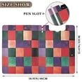 thumbnail image 3 of FORMRS A4 Clipboard Folder with Pen Holder Horizontal Foldable School Office Binder, Red and Purple Plaid Pattern, 3 of 9