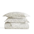 thumbnail image 4 of Duvet Cover Set - Ultra Soft & Breathable - Light Gray Weathered Floral for Full/Queen Bedding by Comfort Canopy, 4 of 14