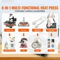 thumbnail image 5 of 8 in 1 Heat Press Machine 12x15", Digital Transfer for T-shirts, Mugs, Hats & More, 5 of 5