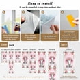 thumbnail image 6 of Pink Elephant Window Privacy Film, Cute Wildlife Animals Watercolor Flowers Static Cling UV Sun Blocking Heat Control Window Tint Day and Night, Non-Adhesive One Way Privacy Cover 35.4''x78.7'', 6 of 7