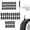 60pcs, variant on Tire Repair Rubber Nails Kit with 2 Sizes, Vacuum Tire Repair Kits Spiral Rubber Nails, Quick Emergency Flat Tire Puncture Repair Tool for Car Motorcycle Truck SUV Bike Motorcycle Truck