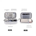 thumbnail image 6 of Portable Double-Deck Storage Bag for Digital Products-Travel Organizer for USB Cables, Headsets & Accessories Black, 6 of 9