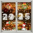 thumbnail image 1 of Unbranded 2025 Christmas Window Clings Christmas Decorations Large Santa Claus Christmas Stickers Xmas Tree Snowflake Window Decals Double Side Holiday Christmas Decor Reusable Decals for Glass, 1 of 5