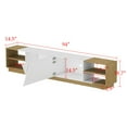thumbnail image 6 of KULAGAGA Media Console TV Stand with Storage for up to 100'' TV, White & Oak, 6 of 7