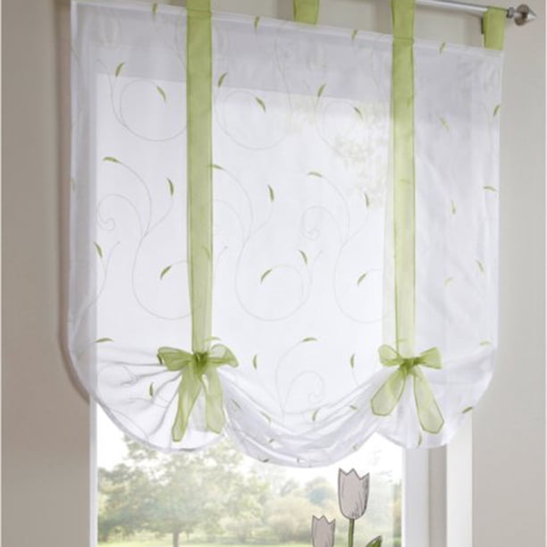 1 Unidad de Cortina de Ventana Moda de Poliéster Puede utilizar en Sala de Dormitorio Verde 120x140cm BLESIY Cortina romana