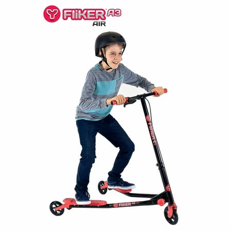 Yvolution Y Fliker Air A3 Kids Drifting Scooter for Kids Age 7+ Red