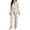 d-646White357, variant on MEZZALL Women Halloween Autumn Button Front Long Sleeve Lapel Top With Chest Pocket Elastic Waist Full Length Pants Pajama Set Casual Home Wear Pajamas Breathable 2 Piece Pjs
