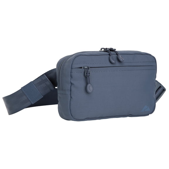 Ozark Trail Denver Waistpack, Blue Indigo Fanny pack, Polyester, Zipper, Adult, on Waist