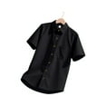 thumbnail image 4 of Men's Slim Fit Casual Solid Short Sleeve Shirt Breathable Comfortable for Daily Wear Sports Outfits Summer Spring Versatile Styling, 4 of 5