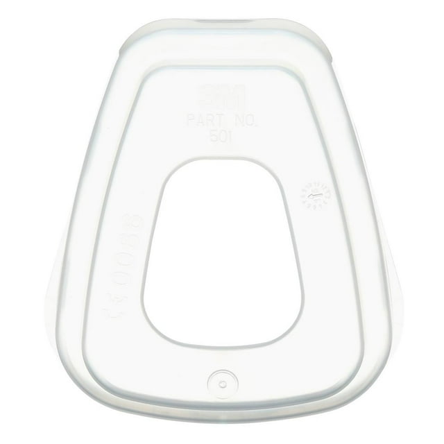 3M Respirator Filter Retainer 17668 Translucent White; Polypropylene; Pack Of 20
