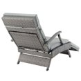 thumbnail image 4 of Modway Chaise Longue d'Extérieur en Rotin Osier pour Patio, Gris Pâle/gris, 4 of 10