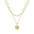thumbnail image 1 of Zmoon Collier Lettre Az 26 Couche Simple 2 Ensemble de Colliers, 1 of 4