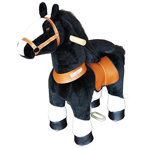 PonyCycle Black Horse with white hoof (black mane) small Age 35