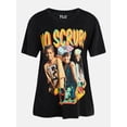thumbnail image 5 of TLC Women's Front Back Graphic Band Tee with Short Sleeves, Sizes XXS-XXL, 5 of 5