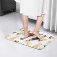 thumbnail image 4 of Cute Cartoon Pug Flannel Non Slip Door Rugs,Washable Door Mats Indoor,Decorative Door Mats,Dirt-Resistant and Absorbent Doormat for Entrance,Bedroom,Kitchen,Bathroom,31.5x17in(80x43cm), 4 of 4