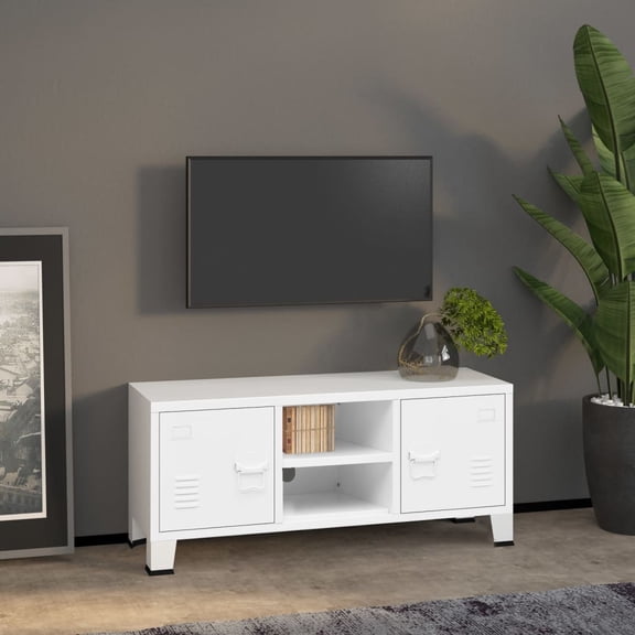 vidaXL TV Stand TV Console Sideboard TV Unit Home Media Unit Cupboard Metal