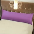thumbnail image 4 of Ntbay Silky Satin Body Pillowcase for Hair and Skin, Ultra Soft Cozy Long Body Pillow Cover with Zipper Closure, 20" x 54", Purple, 4 of 5