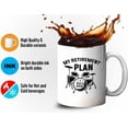 thumbnail image 4 of Drummer Retirement Mug White 11oz - My Retirement Plan - Happy Retirement Coworker Teacher Mom Boss Celebration Company Graduation, 4 of 7