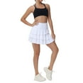 thumbnail image 6 of Xidunhg Women's Pleated Tennis Skirts Athletic Golf Skorts Skirts for Women Layered Skirts Workout Running White M, 6 of 8