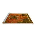 thumbnail image 2 of Ahgly Company Machine Washable Indoor Square Persian Yellow Traditional Area Rugs, 5' Square, 2 of 4