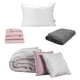 thumbnail image 1 of Edredón Doble Vista Individual Couzy + Sábanas Royal Rosa + Cubre colchón Cloud + Almohada Royal, 1 of 8