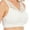 White, variant on Ochine Women's T Shirt Bra Wirefree V Neck Bra Lace Trim Underwear Tank Top,Full Cup,M-3XL