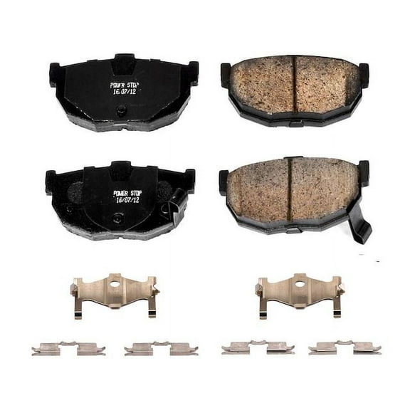 Rear Brake Pad Set - Compatible with 1990 - 1992 Nissan Stanza 1991