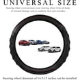 thumbnail image 2 of Car Steering Wheel Cover, 15 Inch Anti-Slip Steering Wheel Cover Protector with 3D Honeycomb Design, Universal Steering Wheel Covers for Truck SUV, Car Accessories (Black,Round Shape), 2 of 11