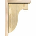 thumbnail image 3 of 8"W x 10"D x 14"H Del Monte Rough Sawn Corbel w/Backplate, Douglas Fir, 3 of 9