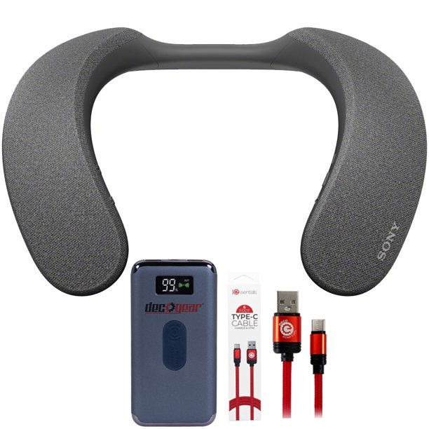 Sony SRSNS7 Wireless Neckband Speaker with Bluetooth and Builtin