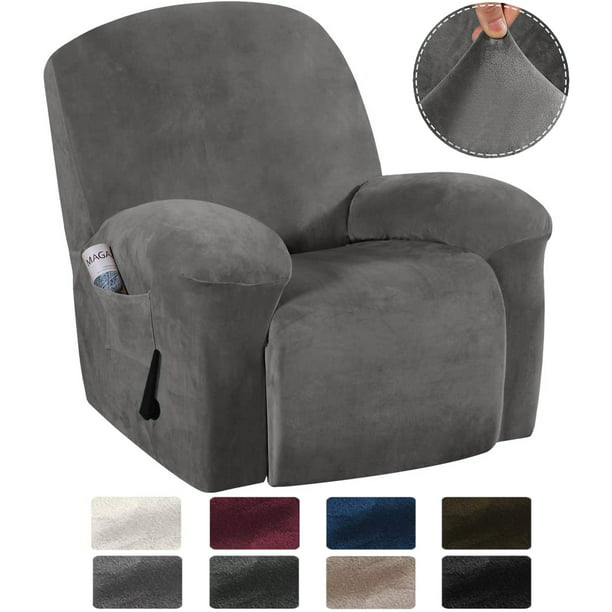 Stretch Recliner Covers With Pockets 1, Single Recliner Sofa Cover