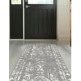 thumbnail image 4 of Unique Loom Lennon Collection Area Rug - Zal (3' 3" x 14' 1" Runner Gray and Ivory), 4 of 11