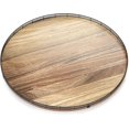 thumbnail image 2 of Acacia Wood 24"  Turntable Organizer for Table Top, Farmhouse Extra Large Round  for Serving Kitchen Countertop Cabinet for Charcuterie Centerpiece, Bathroom Vanity Tray Decor, 2 of 14