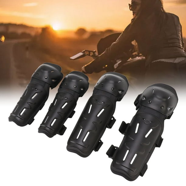4Pcs Motorcycle Elbow Knee Pads Adjustable Adult Dirt Bike Elbow Knee Protective Guards for Motocross Racing Cycling