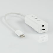 Blackweb Charging Headphone Adapter with Lightning Connector, White