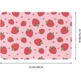 thumbnail image 2 of Cute Strawberry Bath Mats for Bathroom, Soft Absorbent Bath Rug Non-Slip Floor Rug Carpets for Kitchen Bathroom Laundry Bedroom Living Room Decoration, 2 of 6