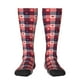 thumbnail image 1 of Fotbe Heart Plaid Calcetas Divertidas Estampadas para Hombre y Mujer, Calcetas de Algodón hasta la Rodilla para Caminar, Correr, Enfermería y Embarazo, 1 of 6